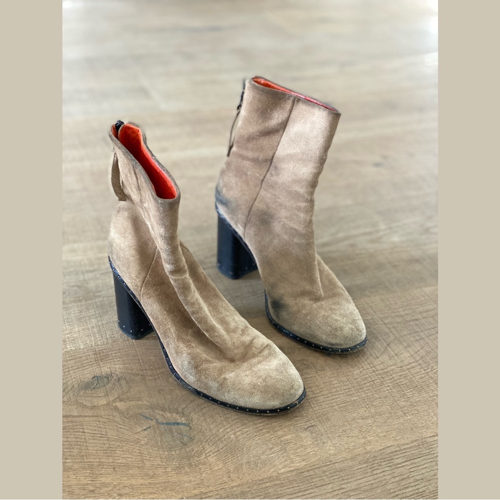 rag & bone blythe suede heeled ankle boots